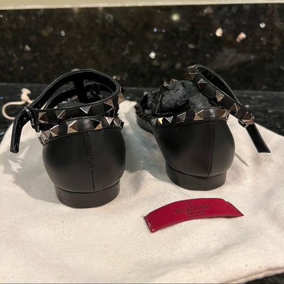 VALENTINO ballerina rockstud leather - Picture 5 of 7